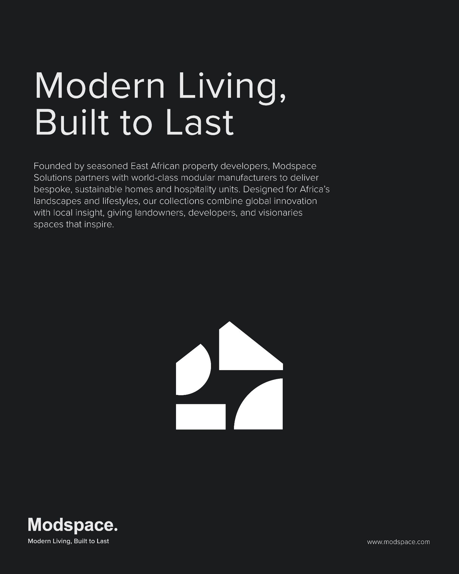 Modspace identity poster with logo mark