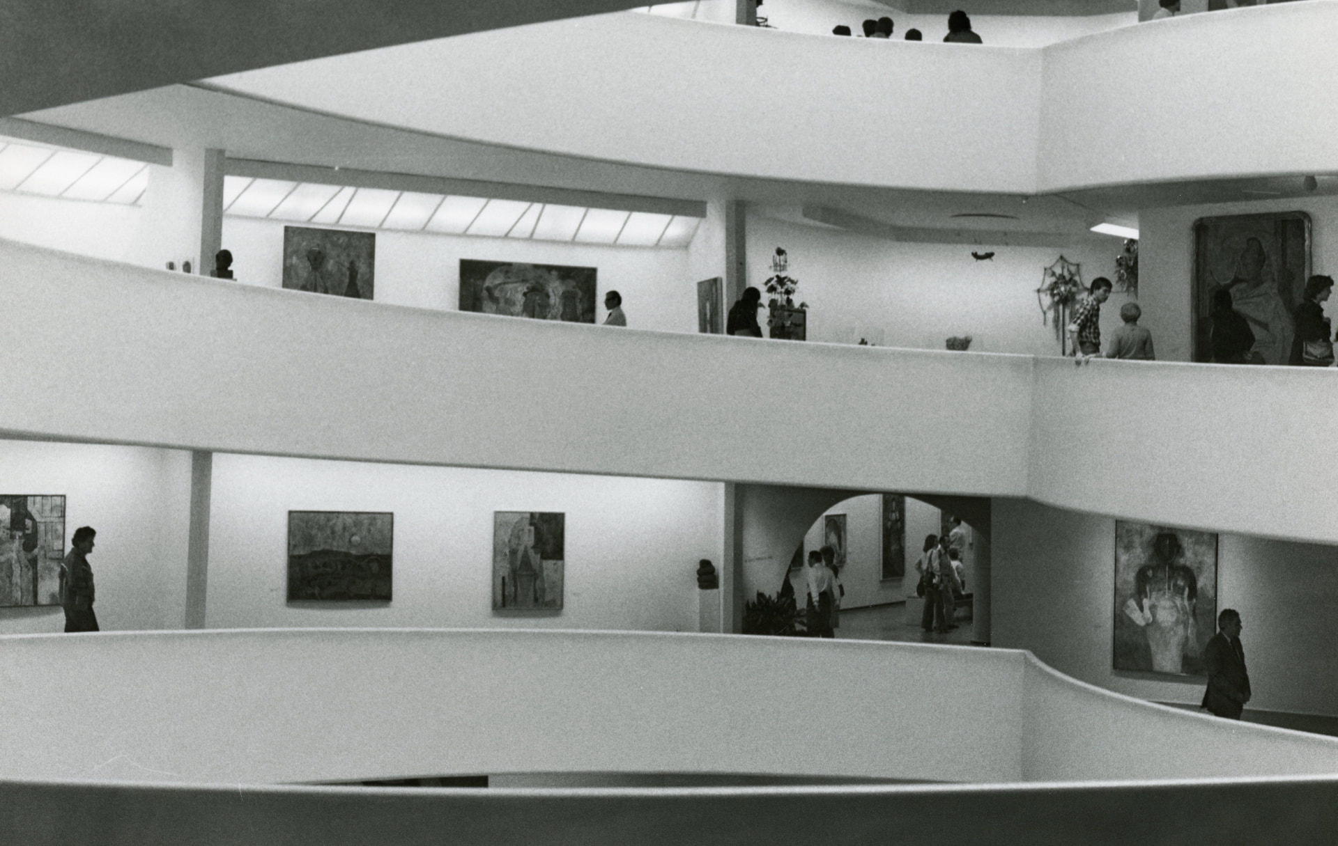 Spiral gallery architecture housing contemporary works