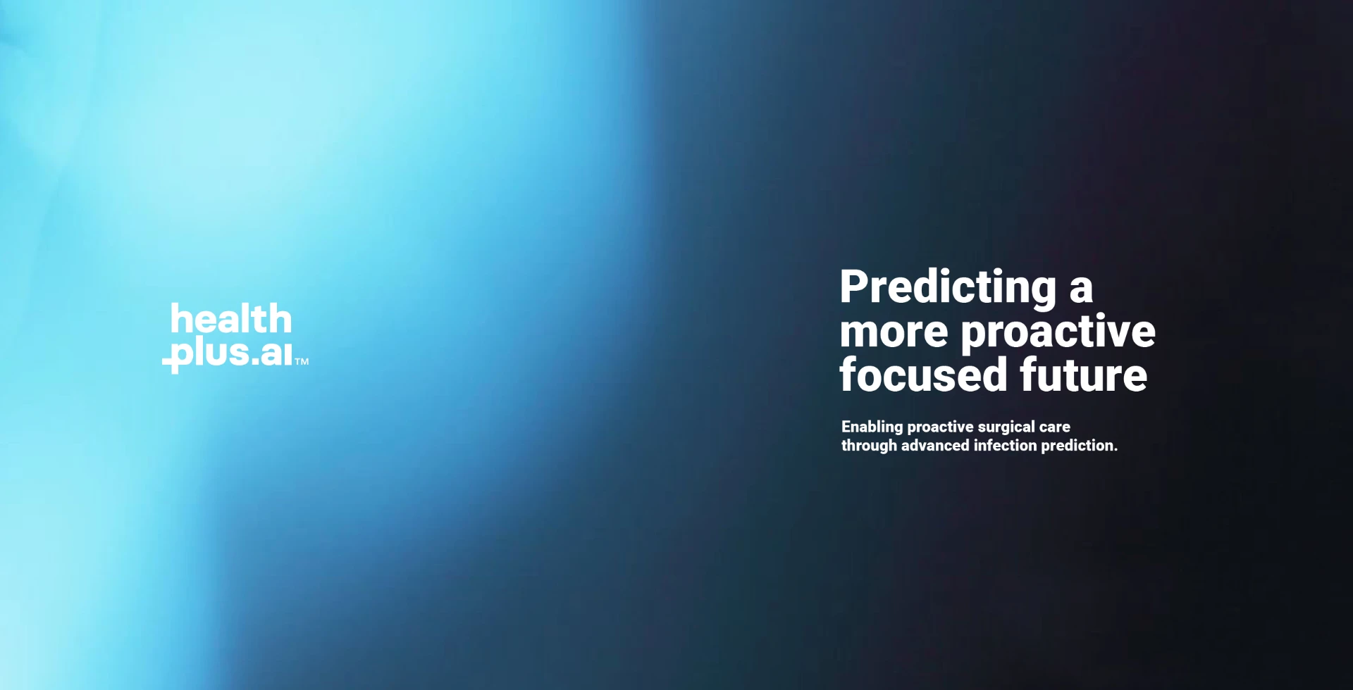 Healthplus brand key visual, predicting a more proactive focused future