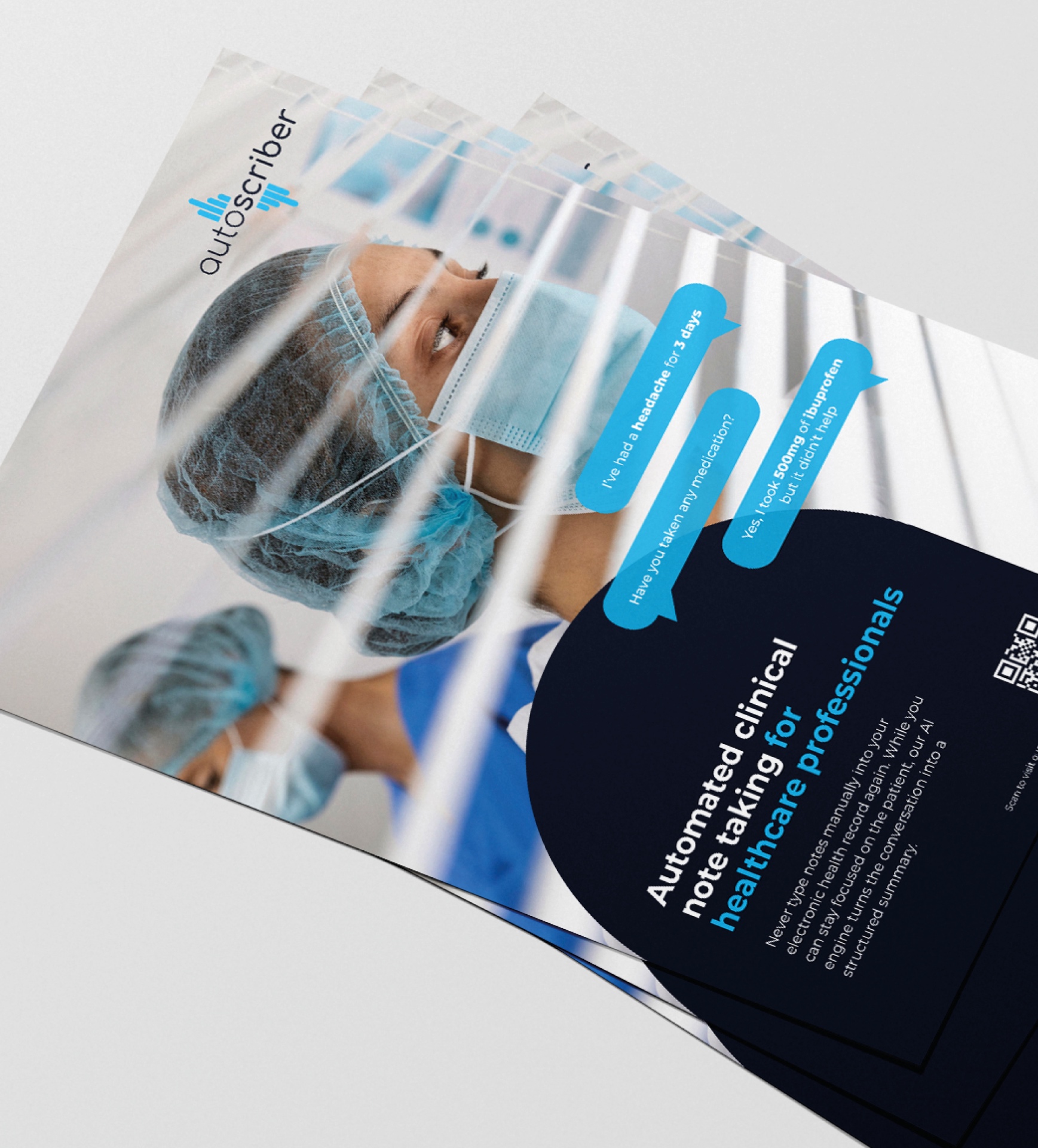 Autoscriber, printed marketing material
