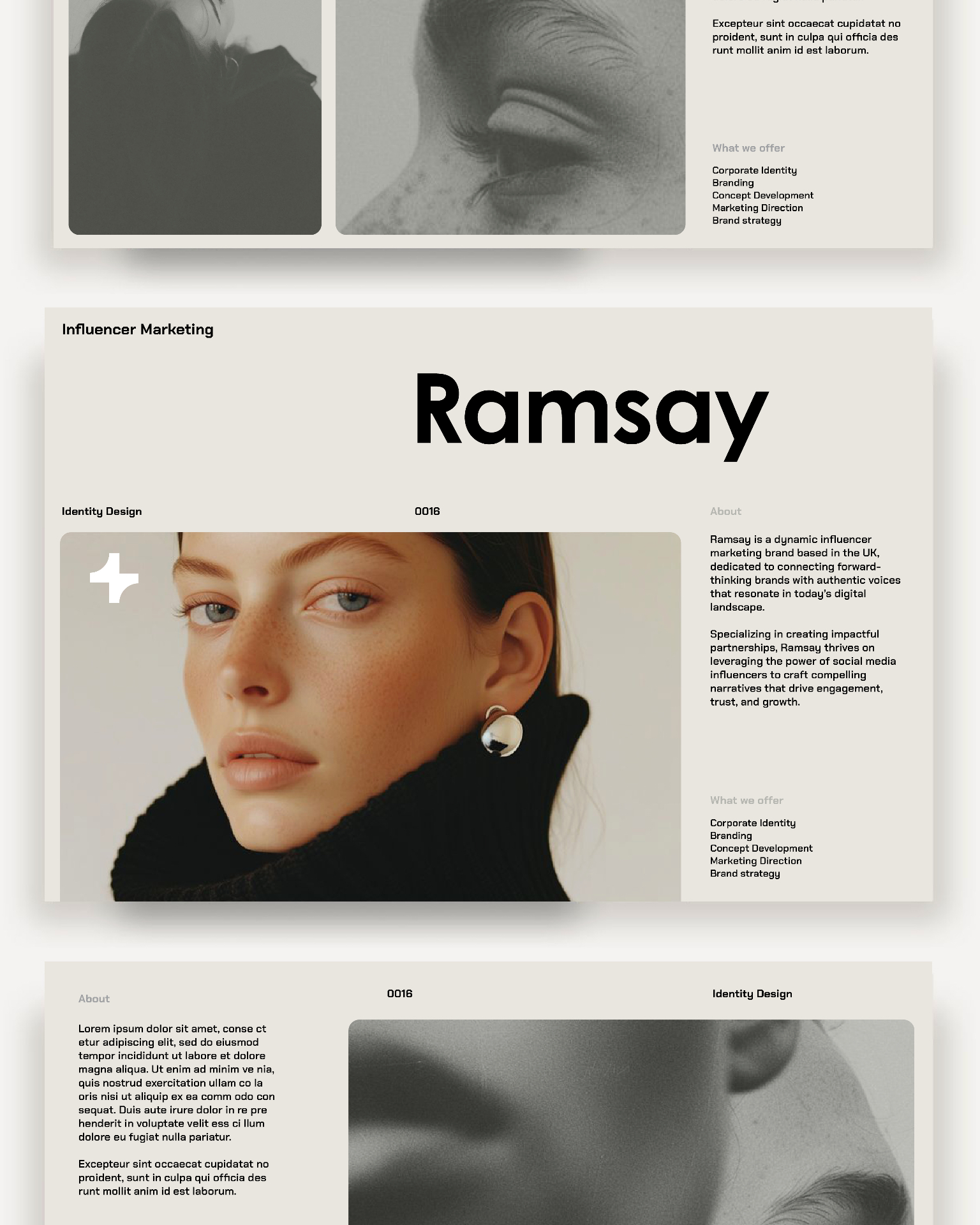 Ramsay brand and website mockup